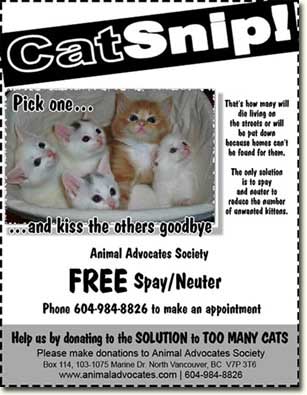  provide spaying and neutering, vaccinations and tattoos, free of charge.