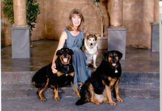 Vera and dogs.JPG (29208 bytes)