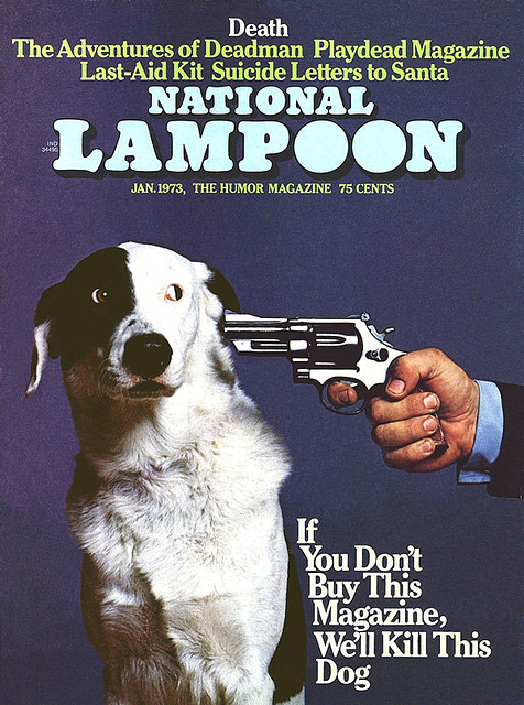 National Lampoon's famous magazine cover, January 1973